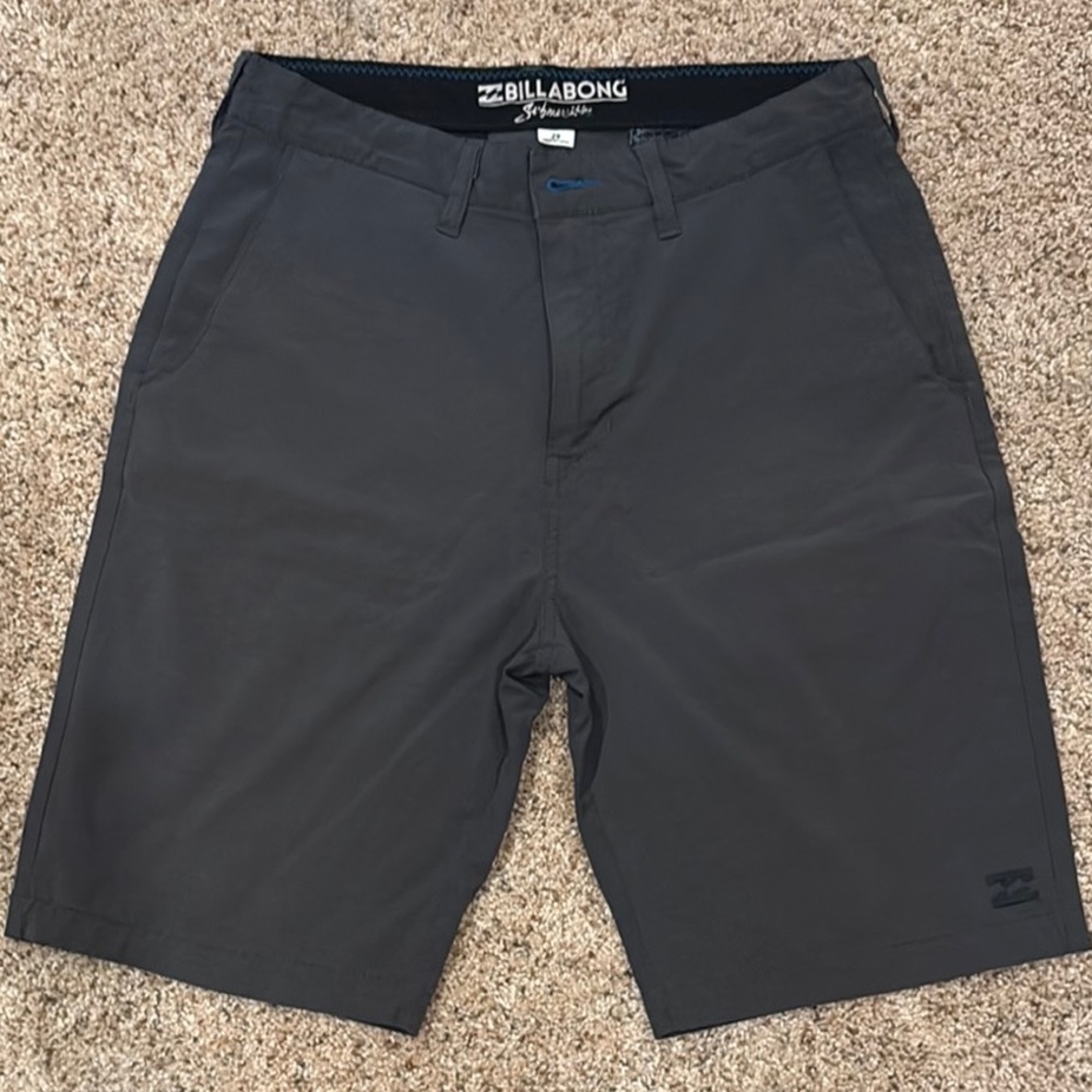 Billabong Black Flat Front Shorts Classic Style